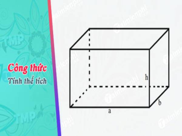 Cách tính thể tích hình hộp chữ nhật
